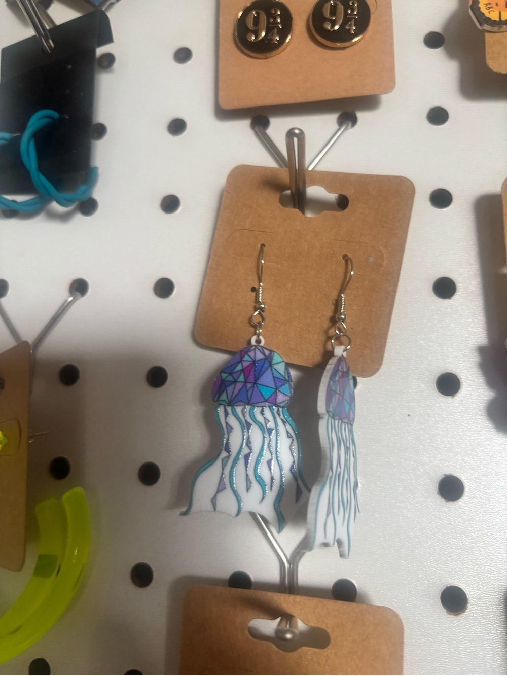 Jellyfish Drop Earrings Multicolor